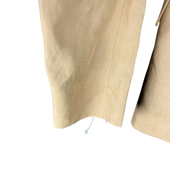 NWT Women's COS Tan Linen Blend Two-Button Work Office Blazer - Size 2 $190 - Picture 3 of 10